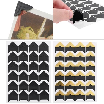 

10 Sheets Photo Corners Self Adhesive Stickers, Photo Mounting Paper Corner Stickers for DIY Scrapbook Albums