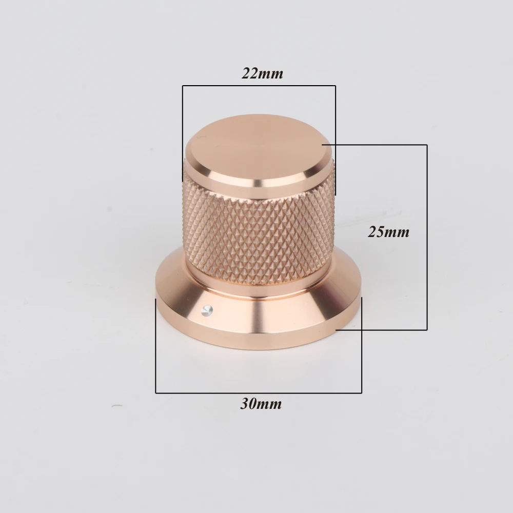 2pcs Hifi 오디오 솔리드 알루미늄 볼륨 손잡이 하이 엔드 오디오 증폭기 전위차계 손잡이