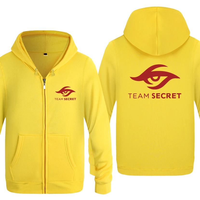 HUAY HOT DOTA2 TI5 Team Secret толстовки с логотипом мужские мужские флисовые кардиганы на молнии толстовки с капюшоном - Цвет: HUAY HOT