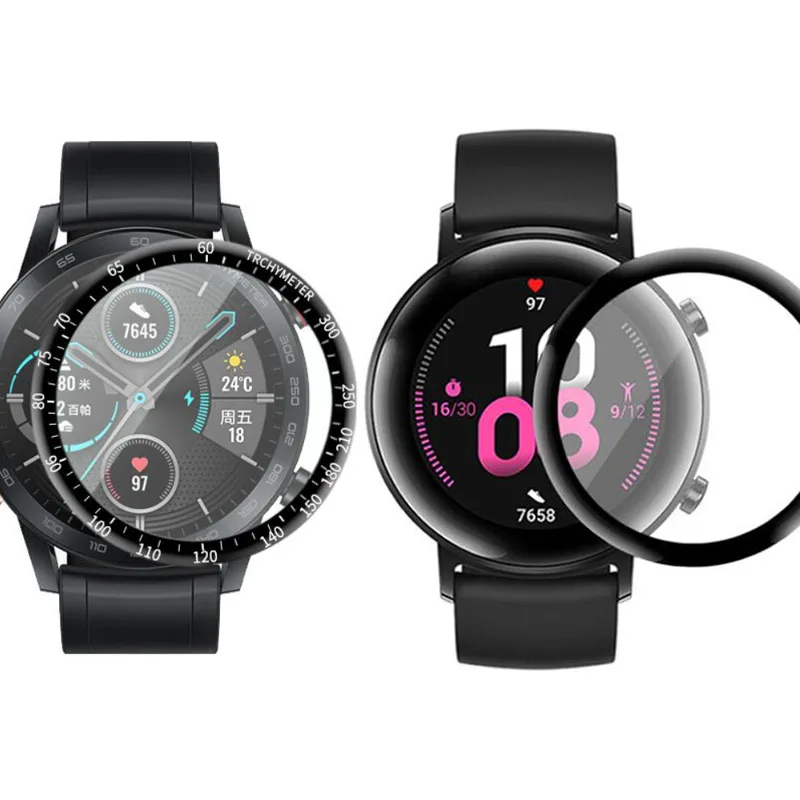 

Защитная пленка для Huawei Honor Magic 2 Watch, мягкая, прозрачная, с закругленными 3D краями, 42 мм, Magic2, 46 мм, защитная пленка для экрана (не стекло