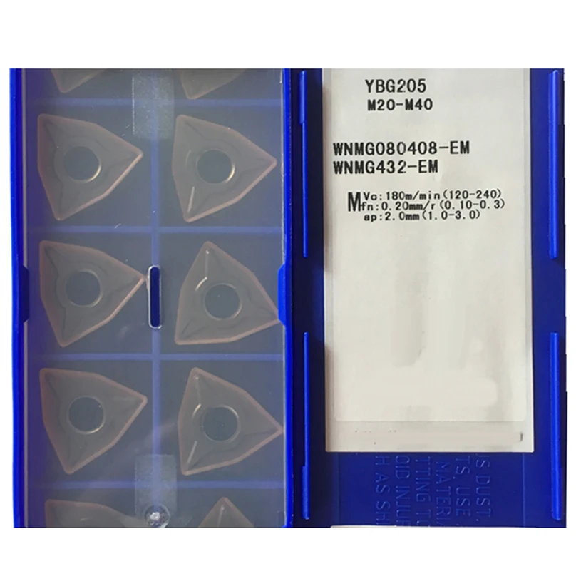 

WNMG WNMG080408-EM WNMG080412-EM WNMG060404-EM WNMG060408-EM WNMG080404-EM YBG205 for Stainless Steel Lathe Cutter Tools CNC
