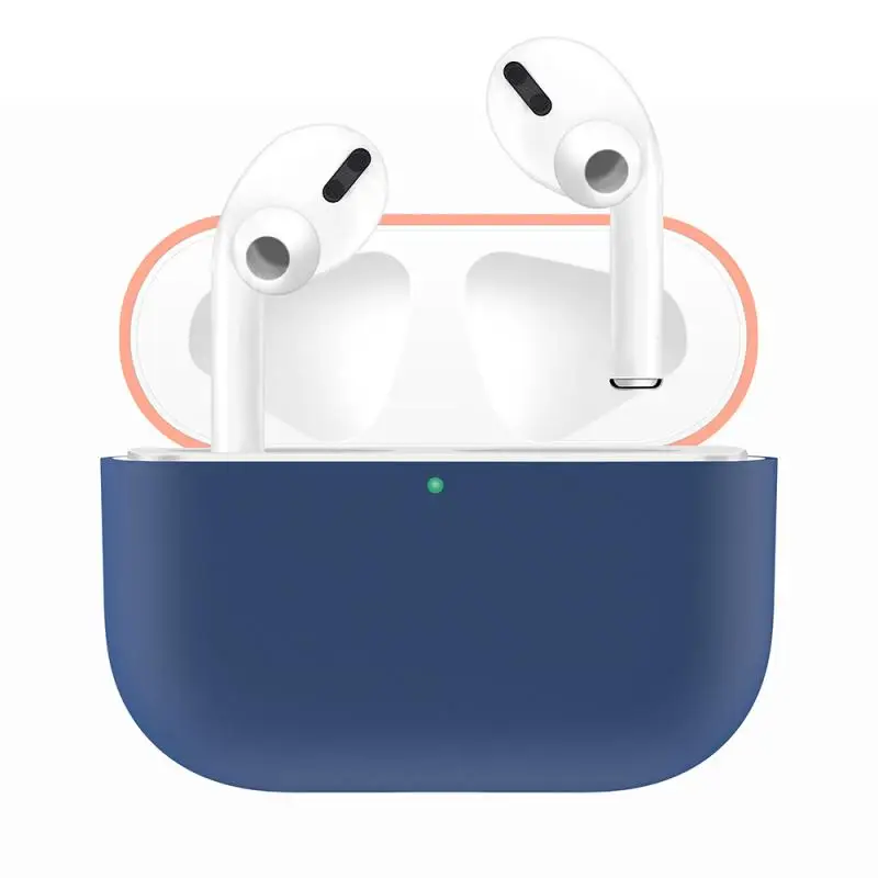 Двухцветные ТПУ Мягкие силиконовые чехлы для Airpods Pro защитный аксессуар прозрачный Ультратонкий чехол противоударный держатель