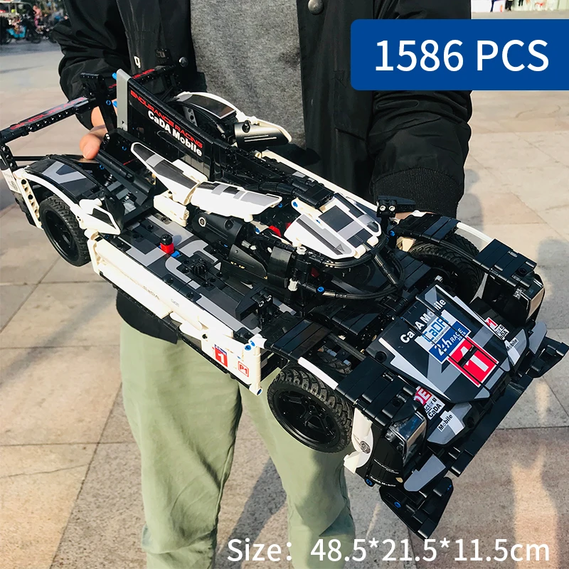 

1586pcs 1:9.5 F1 Formula Racing Car Building Block Technic Series Mechanical Power DIY Toys For Children
