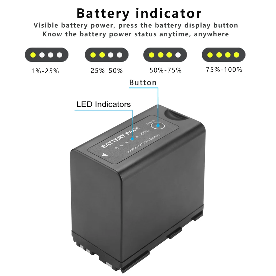 バッテリー7800mAh,BP-975 Bp975,canon eos c100 c300 c500 xlh1 xhg1