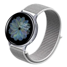 Для samsung galaxy watch active 2 40 мм 44 мм полосы 20 мм 22 мм нейлоновый ремешок для galaxy watch 46 мм/gear S3 Frontier/классический браслет