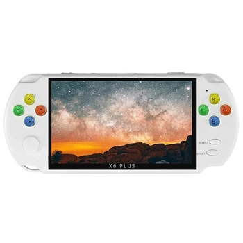 

X6 Plus Handheld Game Console 5.1 Inch Dual Rocker Game Console with Built-in 1W Game,