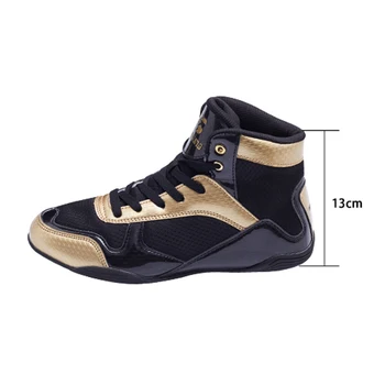 

2020 Men Women Boxing Shoes Low/High Top Wrestling Boots Male Female Black Shoes for Boxing Sneakers Sport Trainers Couples