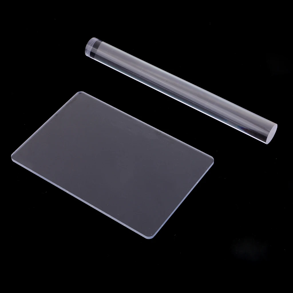 20cm Solid Clay Rolling Pin Acrylic Clay Roller DIY Modelling Clay Tools Sculpey Polymer Clay Art Craft Accessories