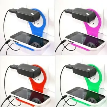 

Mobile Phone Wall Plug Socket for Charger Charging Rack Hang Holder Foldable Fashion Colorful for Cell Phone Charger