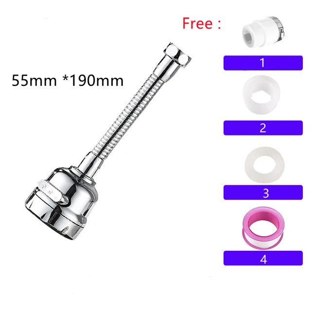 Tap Aerator 360 Degree Rotation Universal Splash-proof Water Saving Faucet Head Pressurized Bathroom Filter Foamer Aerators type C