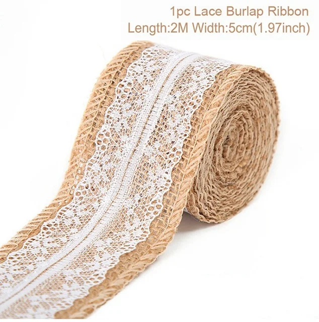 Details about   1 Roll Natural Jute Burlap Hessian Ribbon Lace Trims 2019hot Wedding Rustic P0E0 