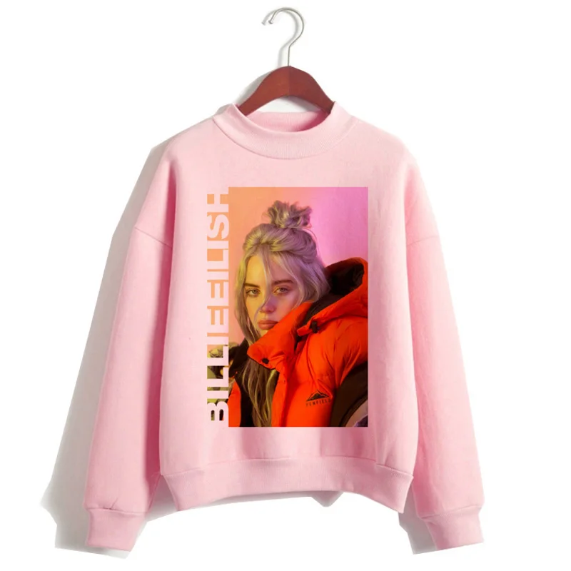 5556 Billie Eilish, худи, женская одежда, толстовка, Корейская, 90 s, с капюшоном, Harajuku, с принтом, толстовки, уличная, топ, повседневная, ulzzang, капюшон - Цвет: 5556