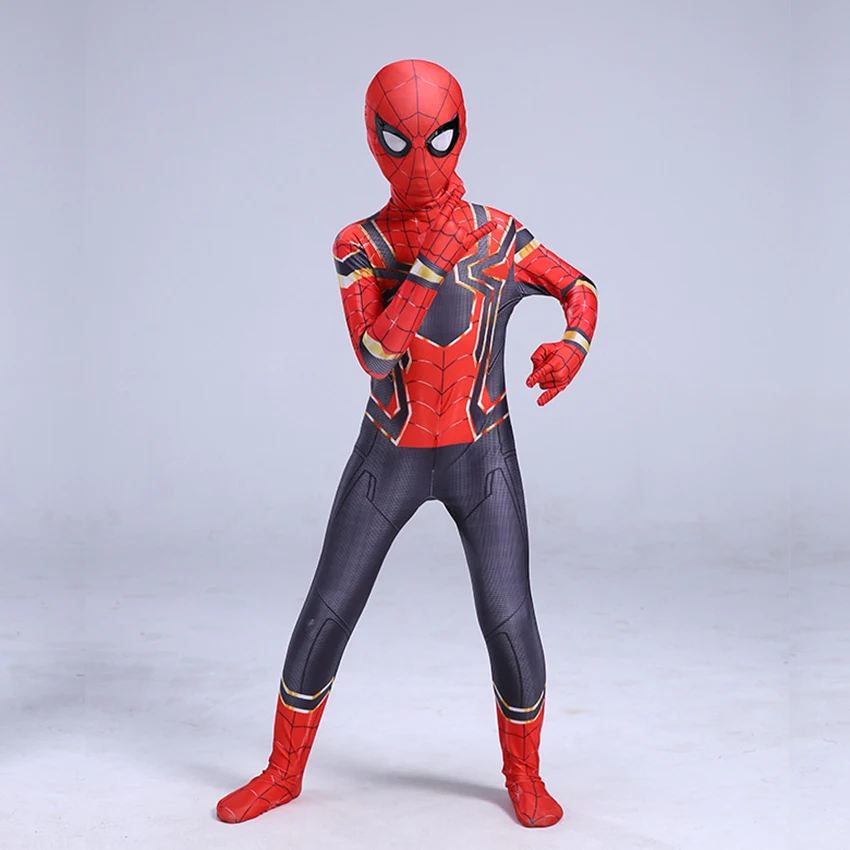 Костюмы Железного Человека-паука, детские костюмы, костюм на Хэллоуин для детей, железная одежда с человеком-пауком