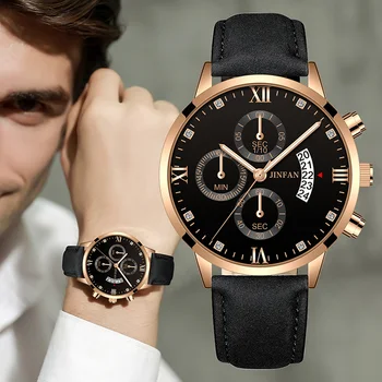 

Watch Men Luxury Brand Military Sport Quartz Wrist Watch Men 2020 Blue Waterproof Automatic Date Leather Belts Male Watch