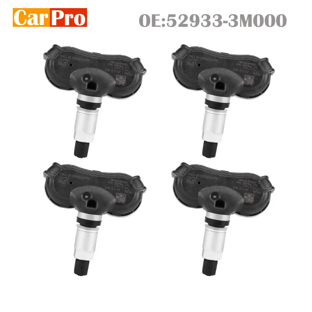 4 шт. датчики давления в шинах TPMS 529333M000 52933-3M000 для Hyundai ix35 Tucson Elantra Kia mohas Rio Sportage |