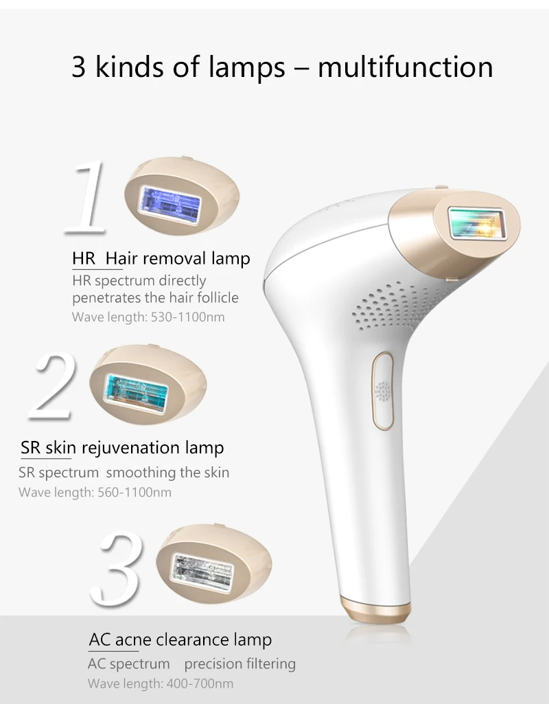 KinseiBeauty IPL лазерное устройство для удаления волос, перманентное удаление волос, IPL лазерный эпилятор, электрическая машина для удаления волос на подмышках