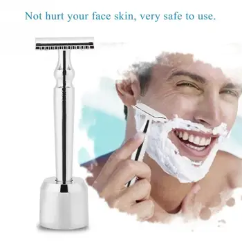 

Safety Beard Shaping Double Edge Blade Manual Mustache Shaving Tool Set