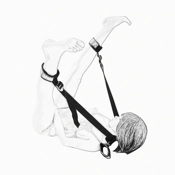 Handcuffs & Ankle Cuffs BDSM Bondage Set Flirting Adult Sex Toys For Woman Couples Slave Restraints Mouth Gag Erotic Accessories 6