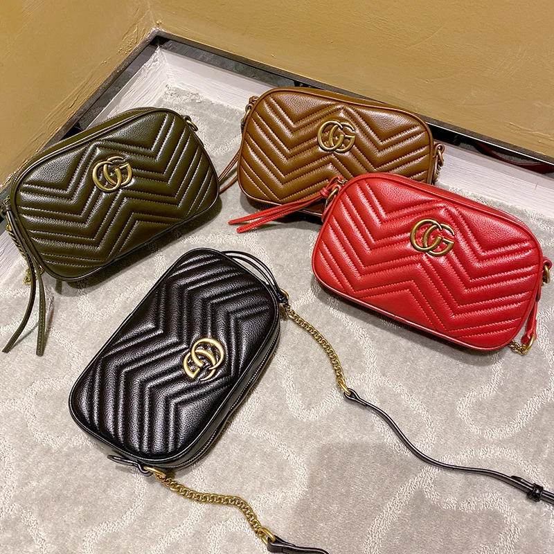 

2019 New Style WOMEN'S Leather Bags Retro Metal Shoulder Bag Autumn And Winter Versatile Leather Shoulder-bag