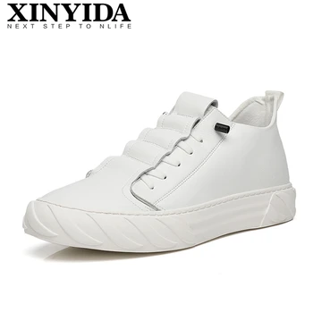 

Brand XINYIDA Men Skateboarding Shoes Lace Up Breathable Casual Sneakers British Fashion Men Trainers Shoes Platform Size 38-44