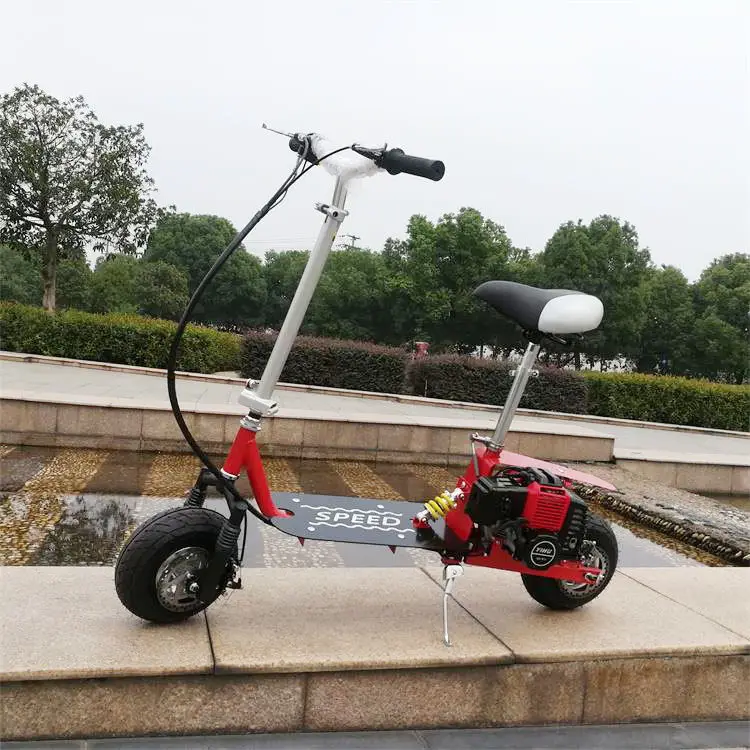 Petrol Powered Scooter Mini Walking Scooter Adult Small Wheel Two Stroke Gas
