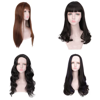 

MUMUPI synthetic wig lolita curly light brown black cute long bob lolita wig for women cosplay wigs natural wigs