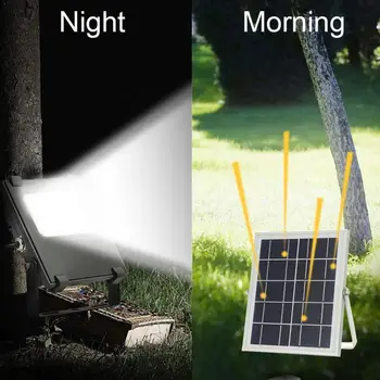 

10W LED Solar Power Light Security Flood outdoor Wall Lawn Garden Aluminum Modern streetlight Controller Path Lamp Remote W M1J9