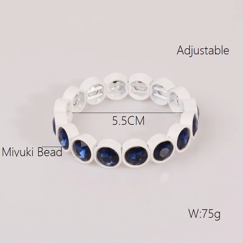 Эмалированный браслет с радужной черепицей на заказ Шарм бусинами Миюки для