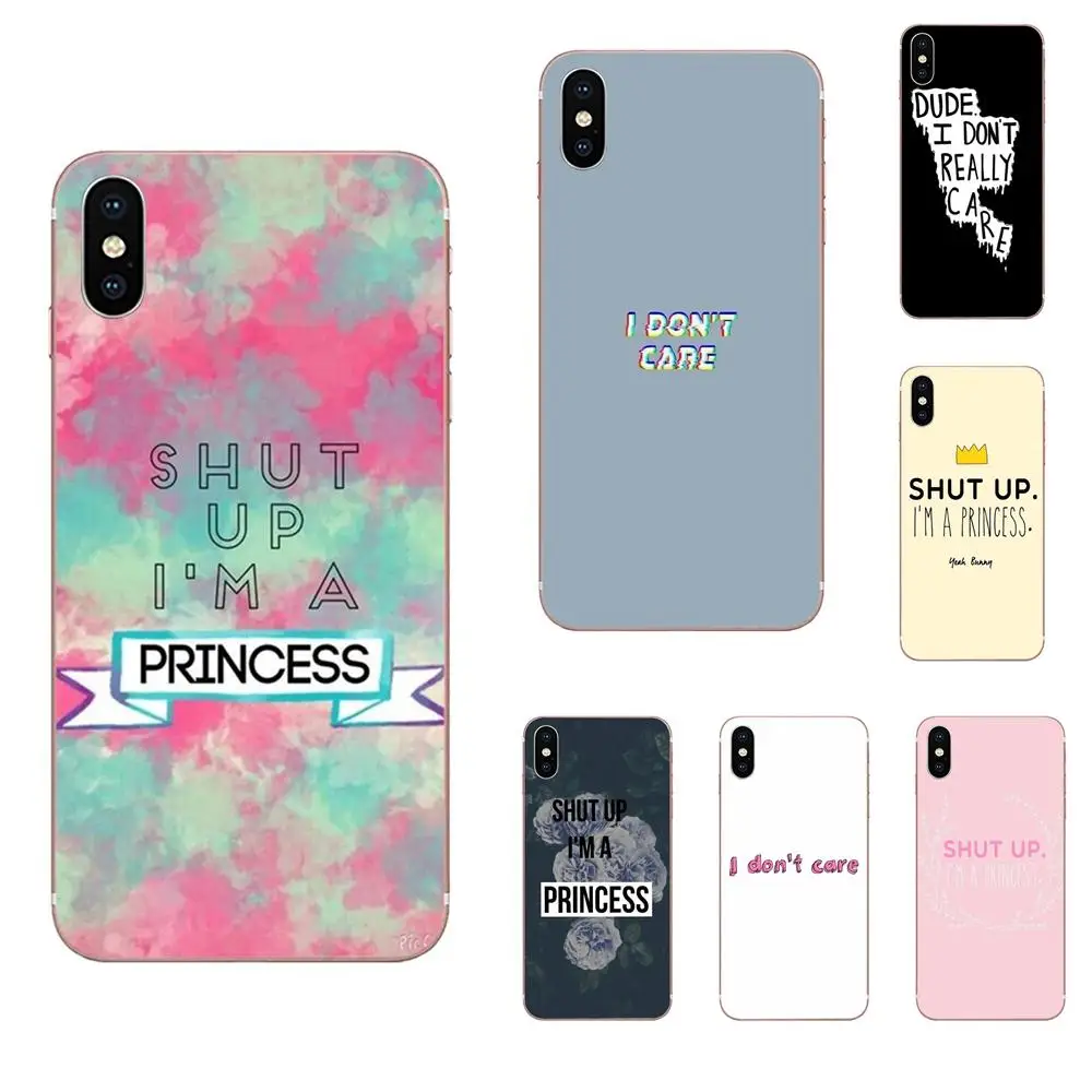 Мягкий ТПУ чехол для мобильного телефона Samsung Galaxy A01 A51 A71 S20 Ultra S11 S11E S10 Plus Who Cares Shut Up