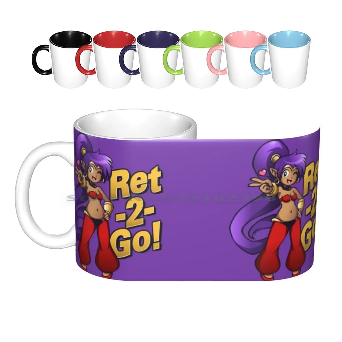 Ret-2-Go! Tazze In Ceramica Tazze Da Caffè Tazza Da Tè Al Latte Shantae Riskys Revenge Shantae E The Pirates Malse Half Genie Hero Wayforward