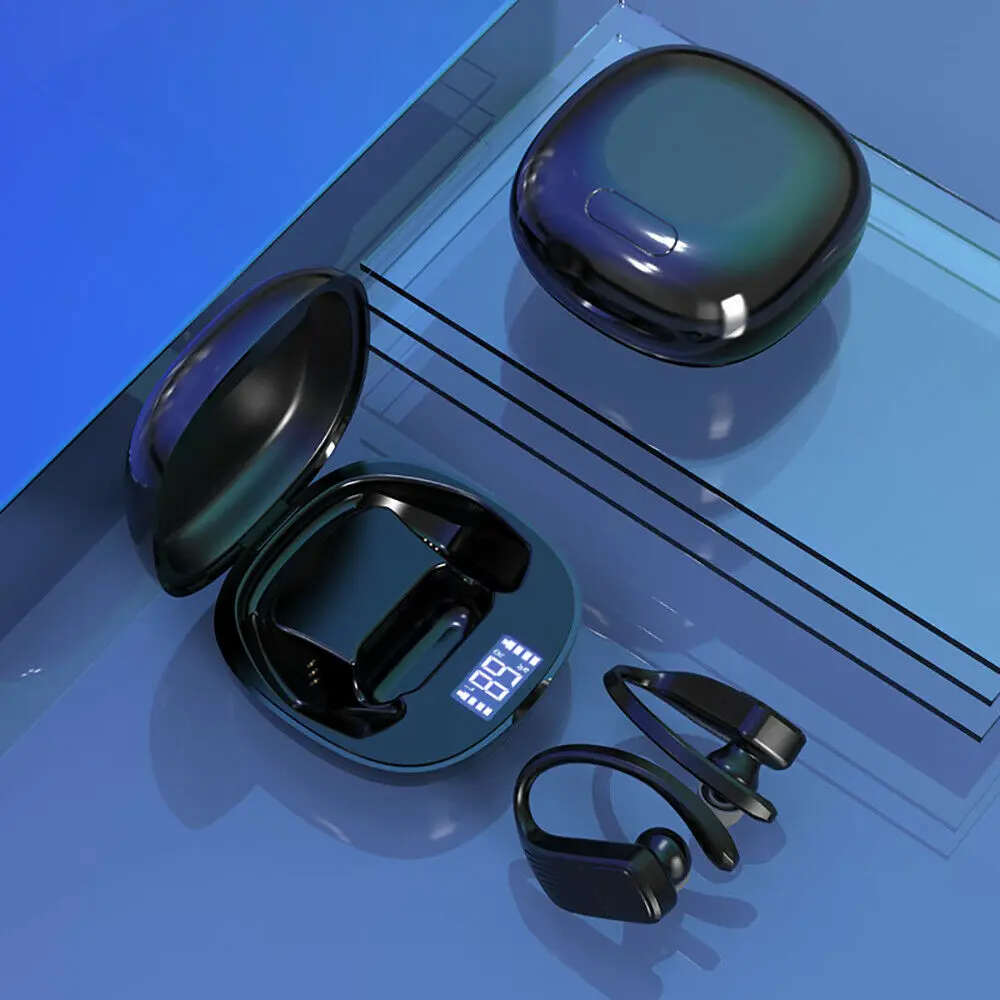 

Sports Bluetooth Earphone Led Display Wireless Headphone TWS With Microphone Stereo Earbuds Waterproof Noise Cancelling Headsets