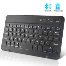 Kablosuz klavye Mini Bluetooth klavye için iPad Apple Mac Tablet klavye telefon için evrensel destek IOS Android Windows