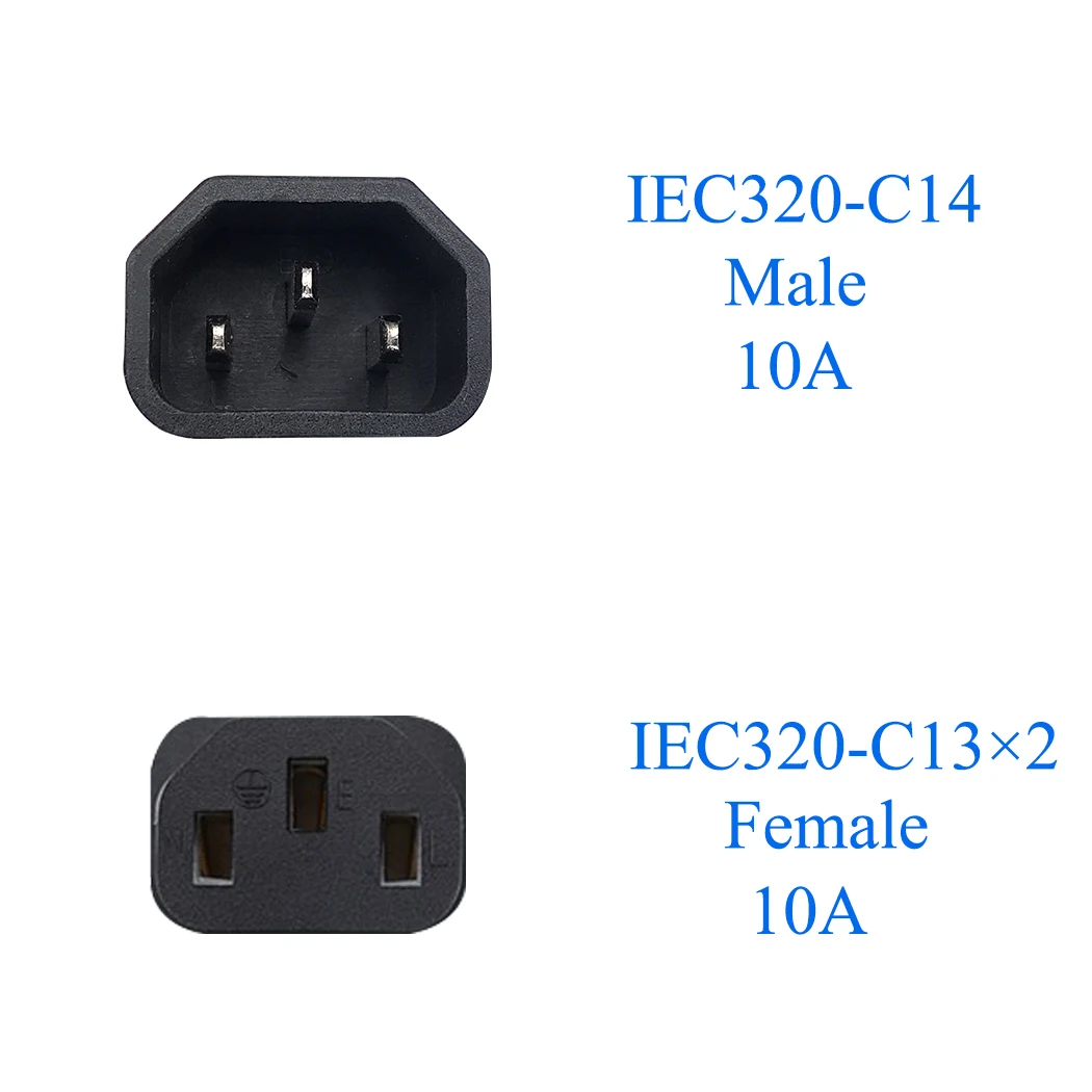 JORINDO IEC320 C14 to C13  ̺ ڵ, IEC320 C14 3  -C13 3 Ȧ   ̺, 2M, 6.5FT