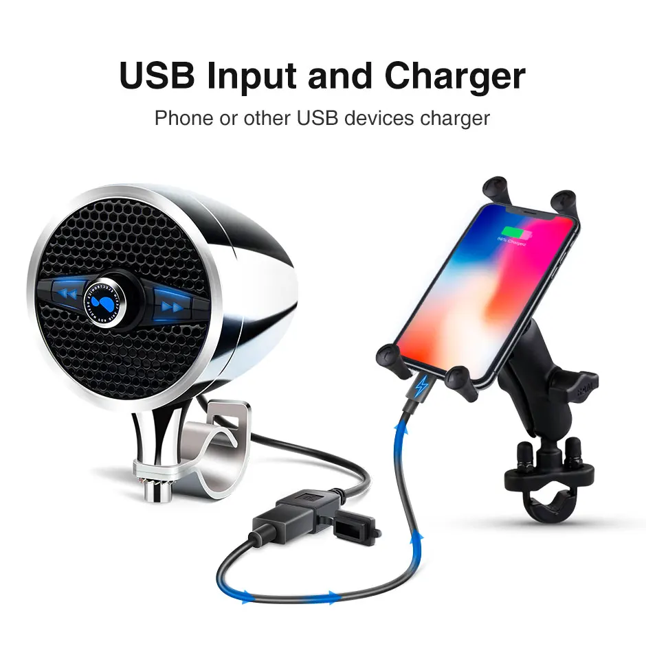 Lexin S3 MP3 Музыкальный Аудио Колонки для Мотоцикла Bluetooth Акустика Мото Музыка