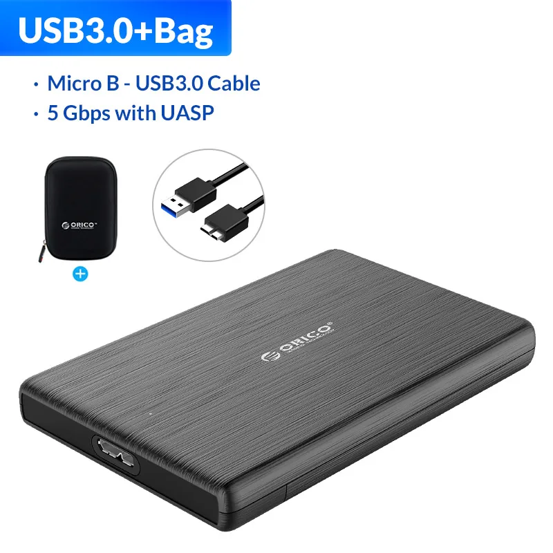 ORICO HDD Case 2.5 SATA to USB 3.0 Hard Drive Enclosure for SSD Disk HDD Box Type C 3.1 Case Support UASP HD External Hard Disk portable hard disk case HDD Box Enclosures