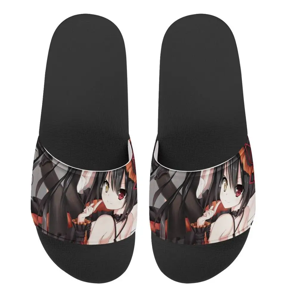 

Custom Pattern Japan Anime girl friend sister Nightmare DATE A LIVE Summer Men Casual Slides Sandals Non-slip Shoes Plus Size