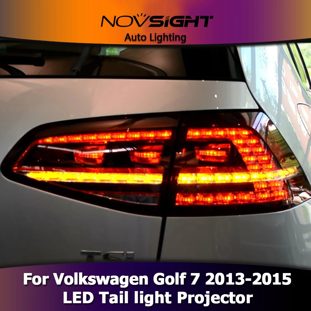 NOVSIGHT для Volkswagen Golf 7 2013- 2 шт фары лампа светодиодный DRL Поворотная сигнальная лампа 6000K 35W 3400LM фары сборные лампы