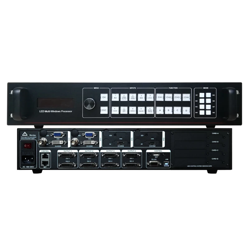 AMS-SC369A 8 к видеопроцессор SC369 серии контроллер для Светодиодный экран светодиодный ультра светильник для помещений светодиодные настенные панели для арендного бизнеса - Цвет: AMS-SC369A