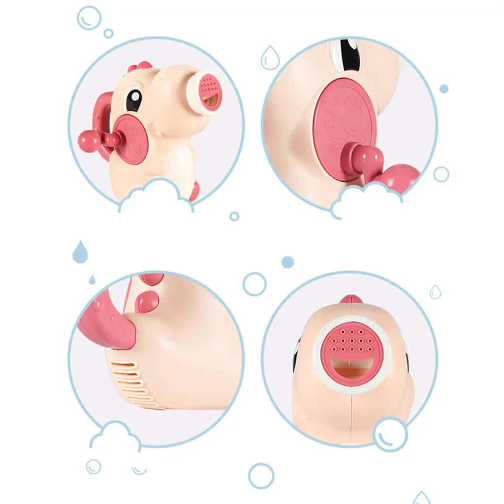 Water Squirt Baby Bath Toy Manual Shower Dinosaur Spray Water Pump Bathroom Bathtub Toys for Kids Toddlers 1~3 Year Old #C
