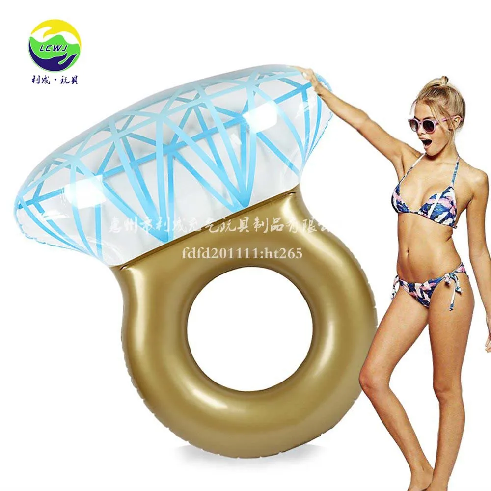 Inflatable Floating Row Factory Currently Available Supply Inflatable Diamond Swim Ring Thick Environmentally Friendly Ultra Lar