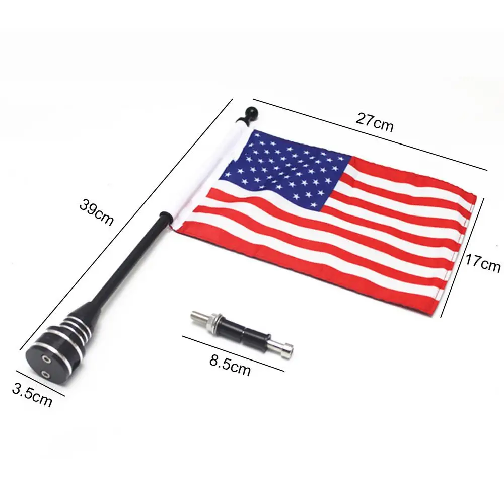RONGZHI Motorcycle Flagpole Mount and American USA Flag 6x9 Inch Foldable  90° Flag Pole Holder Bracket Fit for 1/2'' Luggage Rack Harley Touring  Spring Honda Goldwing etc. : : Patio, Lawn 