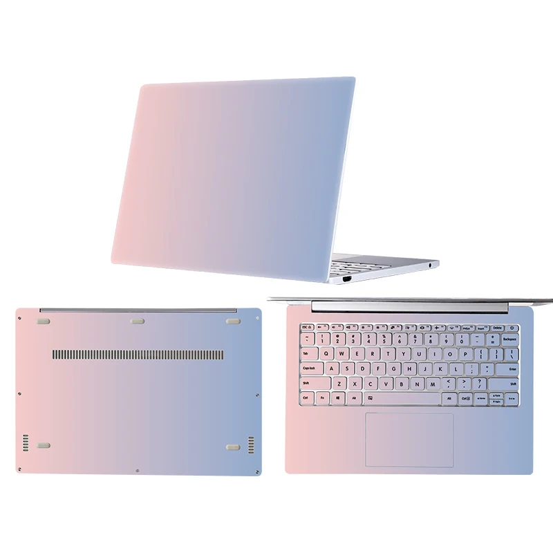 C1 Vinyl Stickers for Xiaomi Mi Air 13.3 12.5 Pro 15.6'' Gradient color Laptop Skin Stickers for Xiaomi RedmiBook 14 inch decals - Цвет: C1