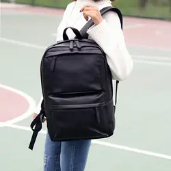 Мужская сумка для ноутбука Студенческая женская сумка из искусственной кожи для путешествий Ретро Повседневная сумка на ремне