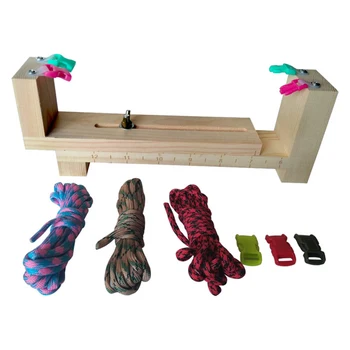 

Camping Bracelet Knitting Tool Set Hiking Supply Braiding Ropes Buckles