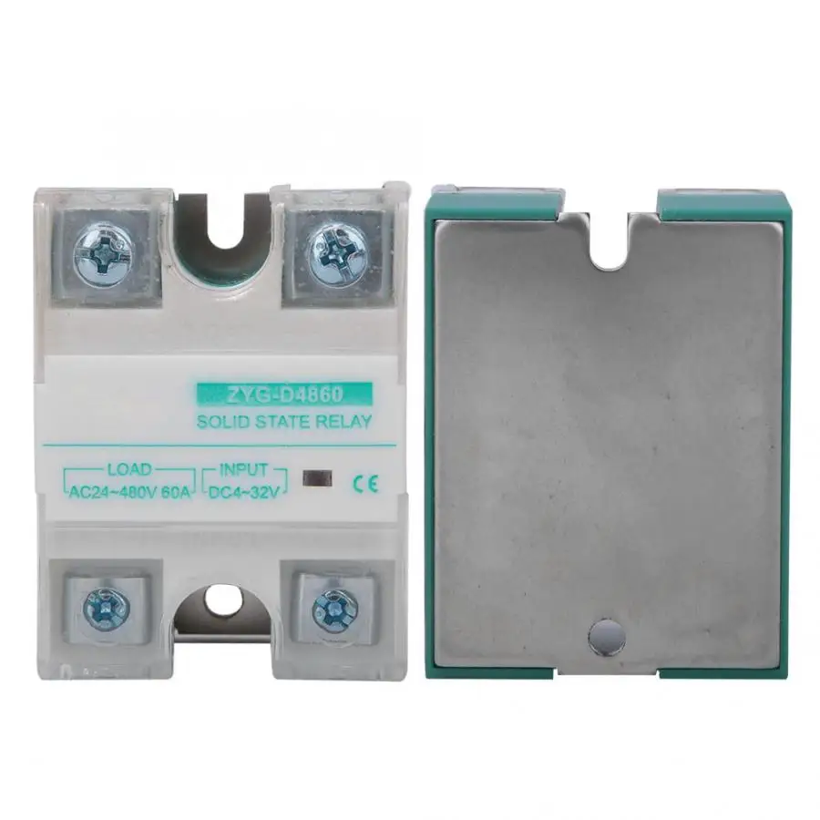 ZYG-D4860 4-32V 60A светодиодный индикация состояния трубки однофазный DC-AC твердотельное реле