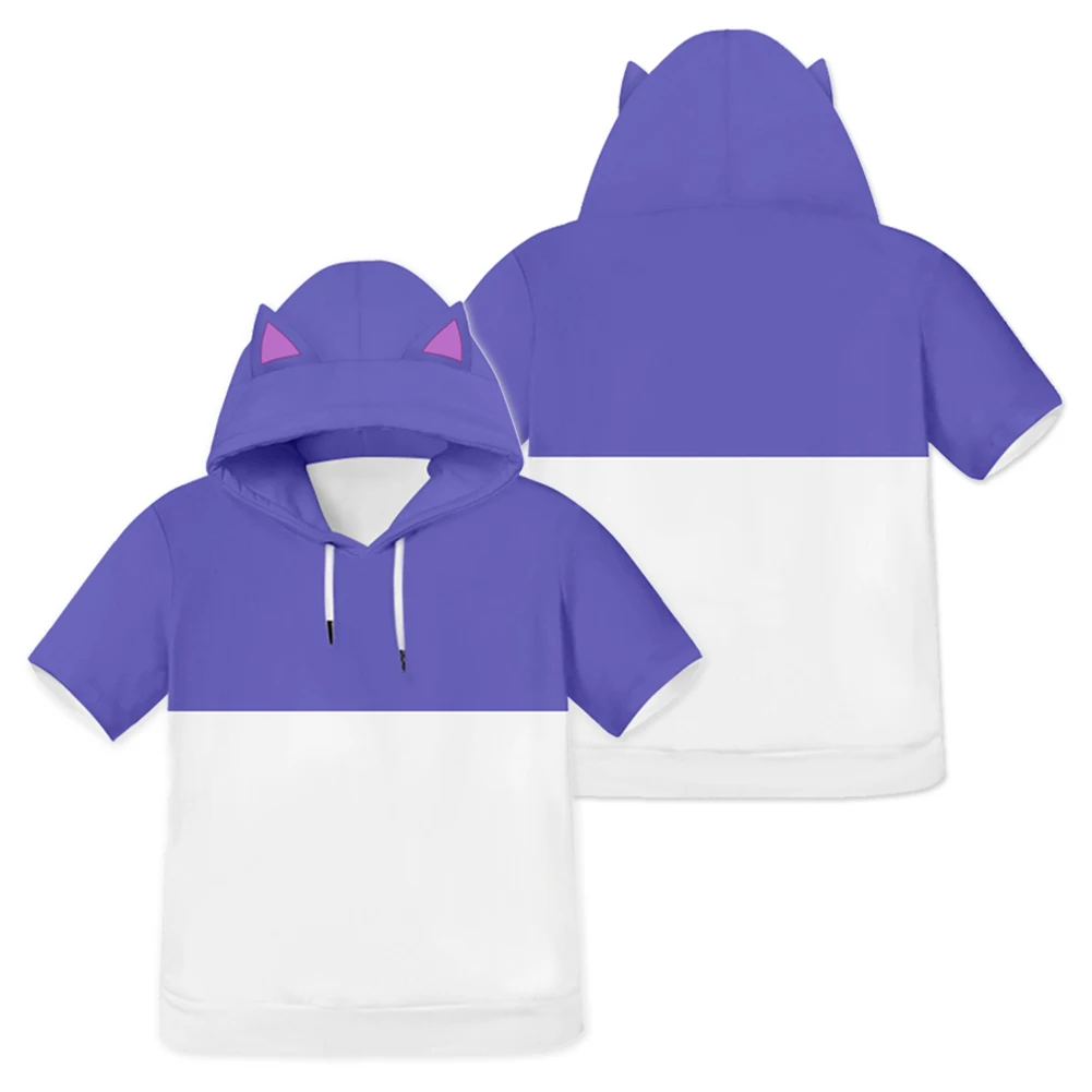 

Kids Children The Owl Cosplay House Luz Noceda Hooded T-shirt 3D Printed Short Sleeve Hoodie
