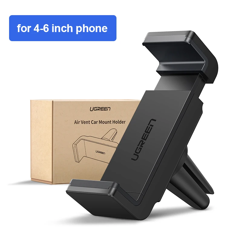 Black One Side Автомобильный держатель Ugreen для iPhone X, XS, 8, держатель для телефона в машине, Поворот на 360 градусов, автомобильный держатель для телефона, держатель для мобильного телефона, подставка - Цвет: Black One Side