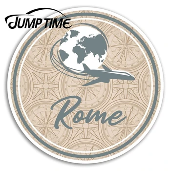 

Jump Time for Rome Italy Vinyl Stickers Italian Globe Sticker Laptop Luggage Window Decal Waterproof Car Accessories