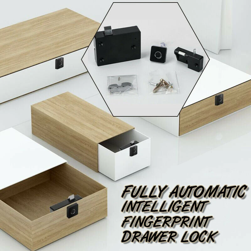 

Home Office Automatic Closet Drawer Storage Door Lock Smart Security Fingerprint