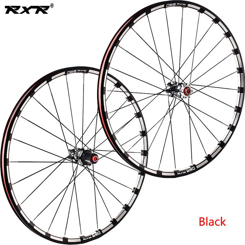 Perfect RXR 26/27.5/29" Carbon Hub Mountain Bike Wheelset Disc Brake 5 Bearings Bicycle Wheelsets 7-11Speed Thru Axle/QR MTB Wheels 5